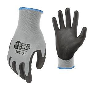 Gorilla Grip Work Gloves, Maximum Grip, 5 Pairs