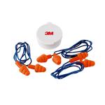 3M Reusable Corded Earplugs, 3 Pack, NRR 25 dB