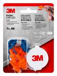 3M Reusable Corded Earplugs, 3 Pack, NRR 25 dB