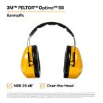 3M PELTOR Optime 98 Hearing Protection Earmuffs