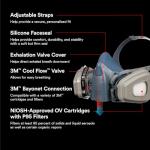 3M Advanced Comfort Reusable Respirator with Filters