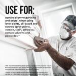 3M P95 Respirator 8577, 2 Pack, Odor Control