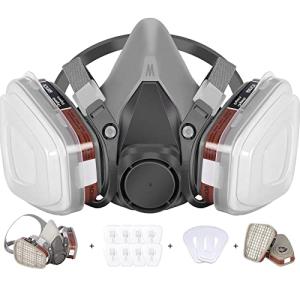 WAKYFLX Half Face Respirator for Dust and Chemicals