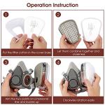 WAKYFLX Half Face Respirator for Dust and Chemicals