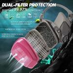 Half Face Respirator Mask with Filters for Safety
