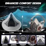 Half Face Respirator Mask with Filters for Safety