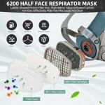 Half Face Respirator Mask with 6001 Filters