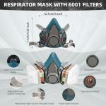 Half Face Respirator Mask with 6001 Filters