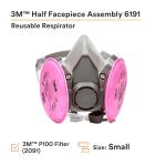 3M Half Facepiece Respirator Kit, Size Small