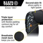 Klein Tools Heavy Duty Knee Pads, Black