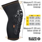 Klein Tools Heavy Duty Knee Pads, Black