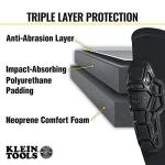 Klein Tools Heavy Duty Knee Pads, Black