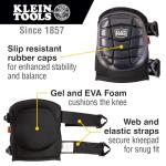 Klein Tools Gel Knee Pads with Adjustable Straps