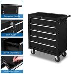 TUFFIOM 5-Drawer Rolling Tool Chest with Lock