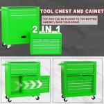8-Drawer Rolling Tool Chest with Locking Mechanism