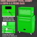 8-Drawer Rolling Tool Chest with Locking Mechanism