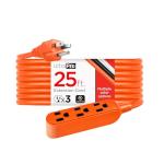 UltraPro 25 Ft Heavy Duty 3-Outlet Extension Cord