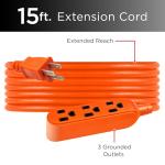 UltraPro 25 Ft Heavy Duty 3-Outlet Extension Cord