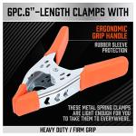 HORUSDY 6-Piece Heavy Duty Spring Clamps Set