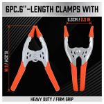 HORUSDY 6-Piece Heavy Duty Spring Clamps Set