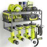 SUNALLY Heavy Duty Tool Organizer with Drill Holders