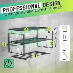 SUNALLY Heavy Duty Tool Organizer with Drill Holders