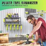 SUNALLY Heavy Duty Tool Organizer with Drill Holders