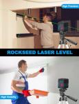 RockSeed Cross Line Laser Level with Tripod