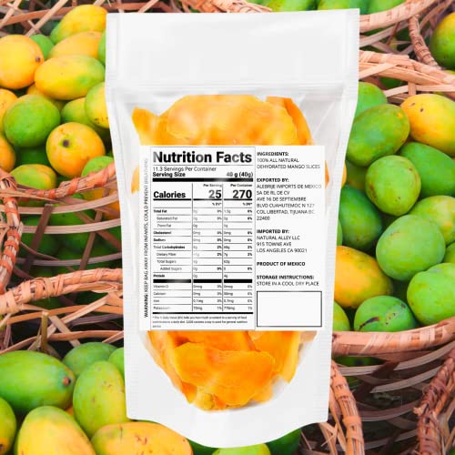 Dehydrated Organic Mango Slices - 1 lb