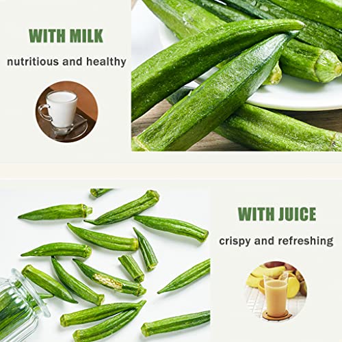 Crunchy Freeze-Dried Okra Chips - 2 Packs