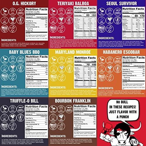 Righteous Felon Beef Jerky Variety Pack 8 Count