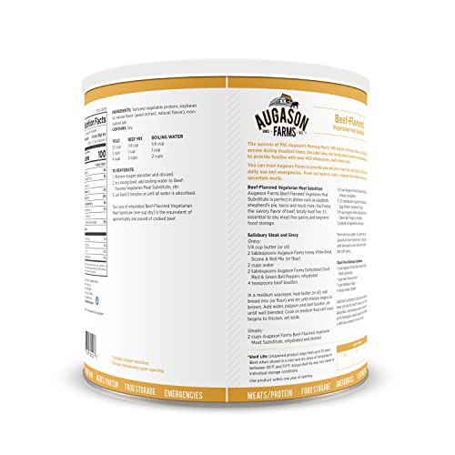 Augason Farms Vegetarian Beef Flavor - 2.5 lbs