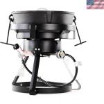 17.5" Portable Propane Cooker with Cast Iron Pot