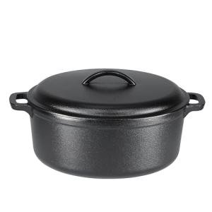 Amazon Basics 7-Quart Pre-Seasoned Cast Iron Pot