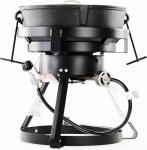 17.5" Portable Propane Cooker with Cast Iron Pot