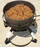 17.5" Portable Propane Cooker with Cast Iron Pot