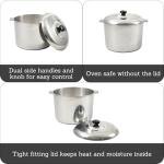 IMUSA Heavy Duty 14 Quart Aluminum Jambalaya Pot