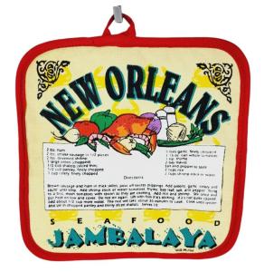 New Orleans Seafood Jambalaya Quilted Pot Holder