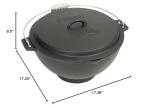 Bayou Classic 3-Gal Cast Iron Jambalaya Pot