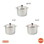 IMUSA Heavy Duty 14 Quart Aluminum Jambalaya Pot