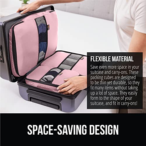 Pink Luggage Organizer Packing Cubes