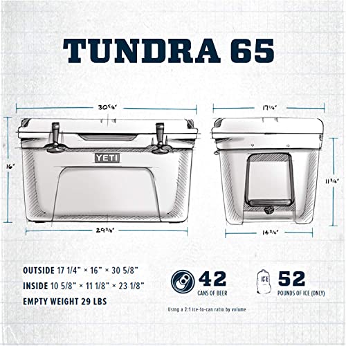 Navy YETI Tundra 65 Cooler