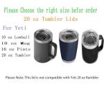 2 Pack Magnetic Lids for Yeti 20 oz Tumblers