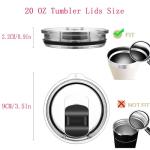 2 Pack Magnetic Lids for Yeti 20 oz Tumblers