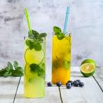 24 Reusable Colorful Straws with 4 Cleaning Brushes