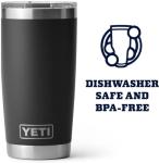 YETI 20 oz Black Rambler Tumbler with MagSlider