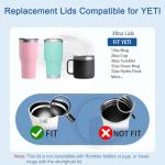 YETI 30 oz Tumbler Replacement Lids, 2-Pack