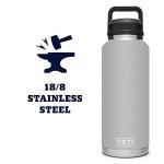 YETI Rambler 46 oz Leakproof Bottle, Granite Gray