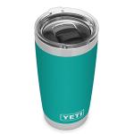 YETI Rambler 20 oz Stainless Steel Tumbler, Aquifer Blue