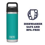 YETI 18 oz Vacuum Insulated Chug Bottle, Aquifer Blue